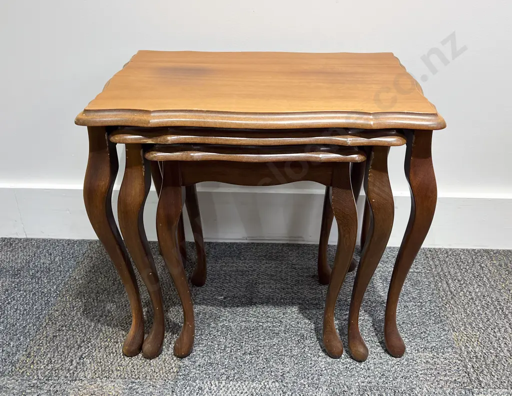 Nest of Three Tables Together with Two Tier Occasional Table Image 1++