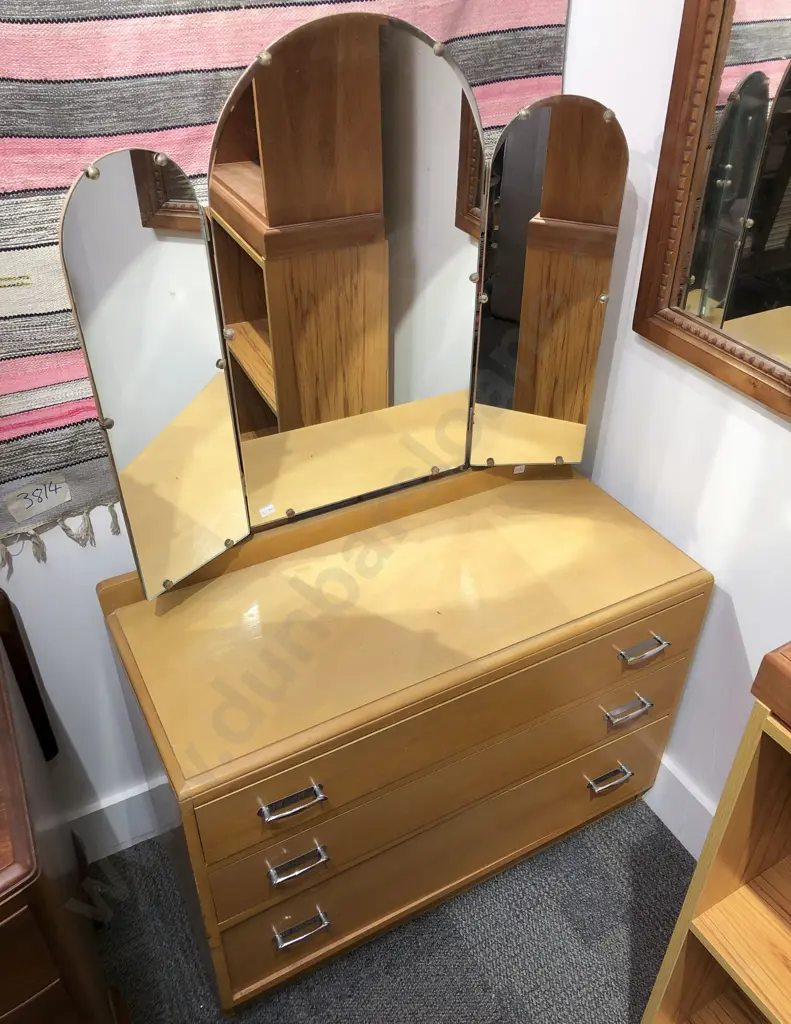 Mirror Backed Dressing Chest Image 1++