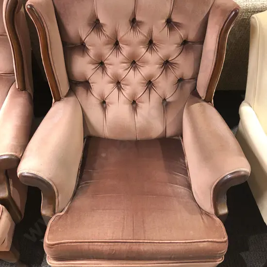 Three Piece Button Back Lounge Suite