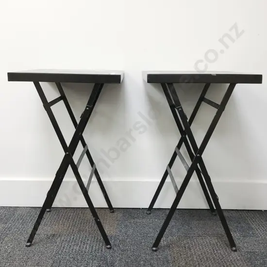 Pair of Folding Metal Tables