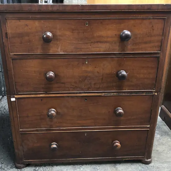 Victorian Mahogany Two Stage Chest of Drawers