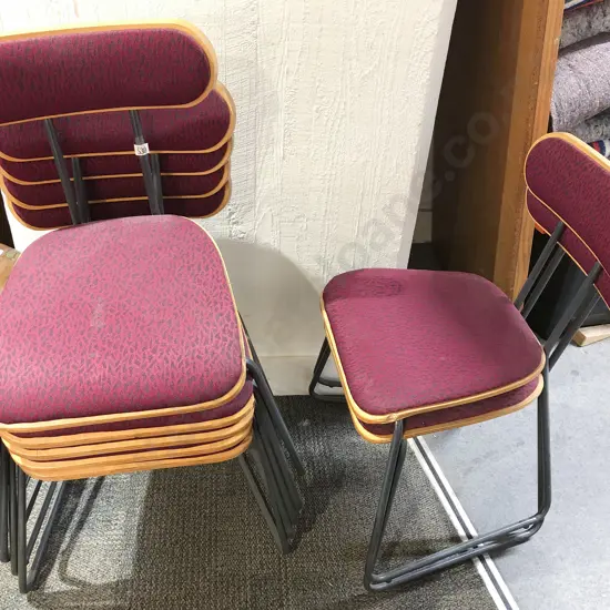 Set of Seven Camira Stacking Chairs