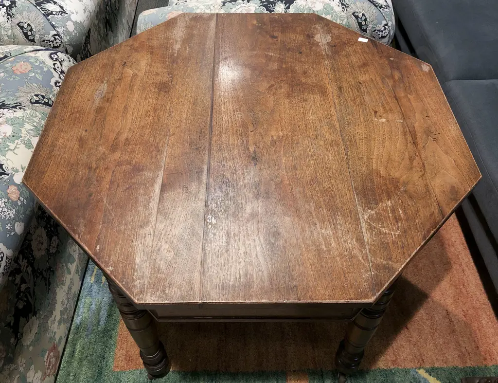 Mahogany Octagonal Table Image 1++