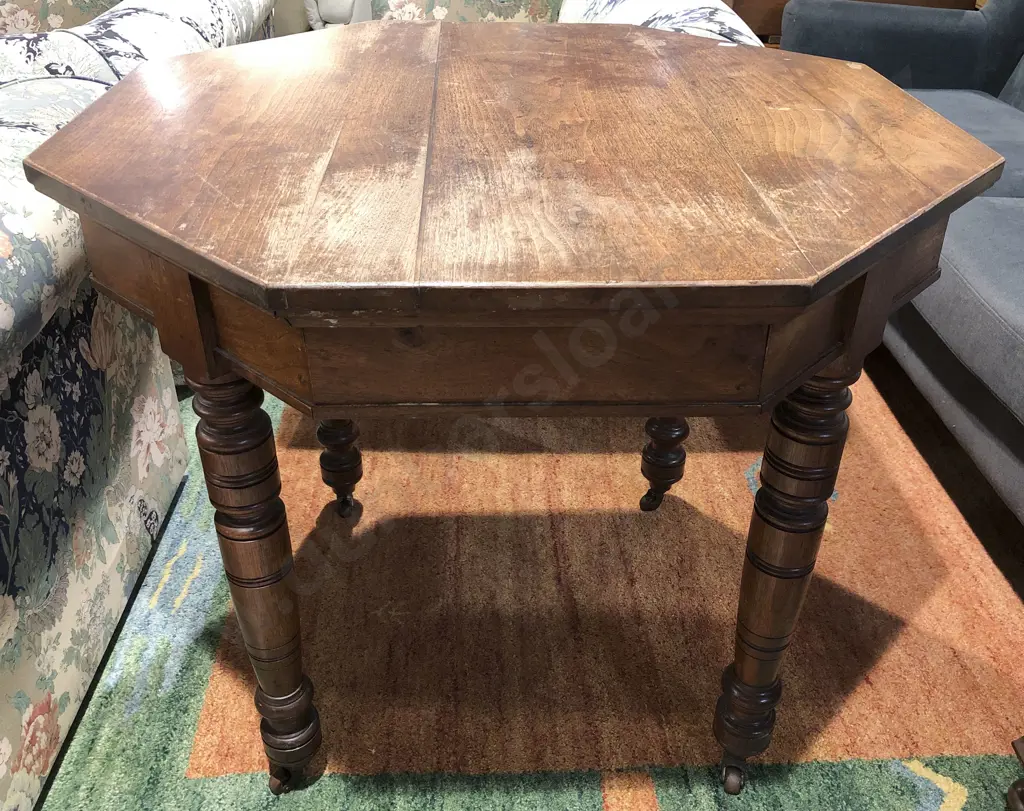 Mahogany Octagonal Table Image 1++