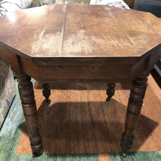 Mahogany Octagonal Table