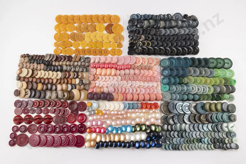 Collection Assorted Vintage Plastic Buttons Image 1++