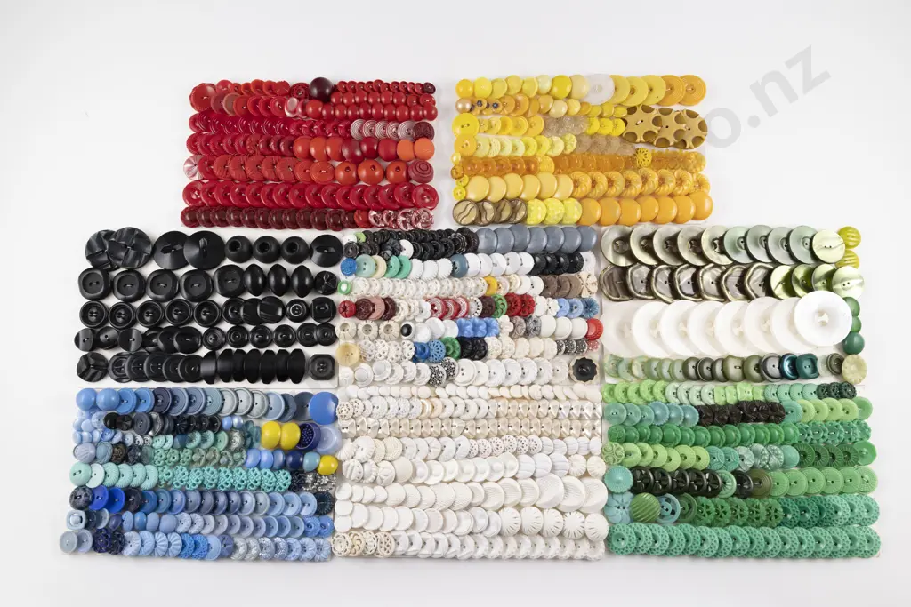 Collection Assorted Vintage Plastic Buttons Image 1++