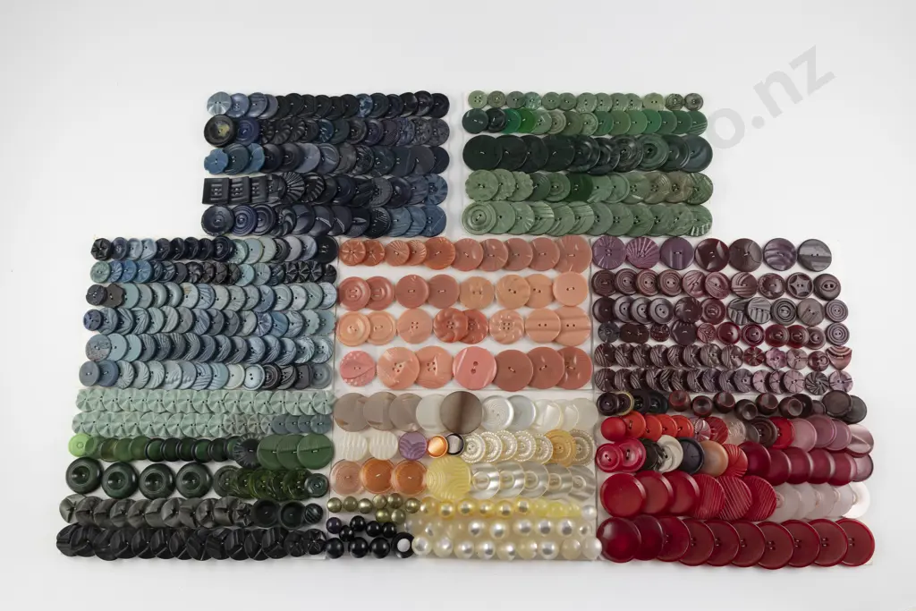 Collection Assorted Vintage Plastic Buttons Image 1++