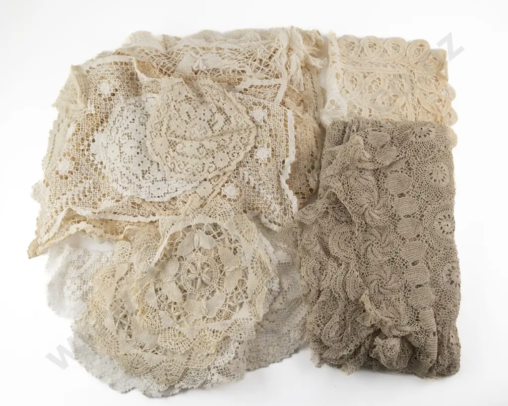 Crocheted Cotton Table Covers & Doilies Image 1++