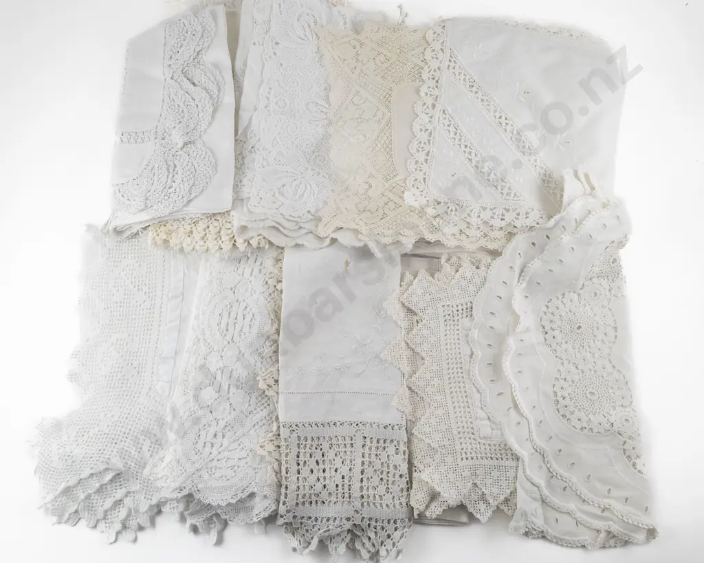 Selection of Victorian & Later White Linens Image 1++