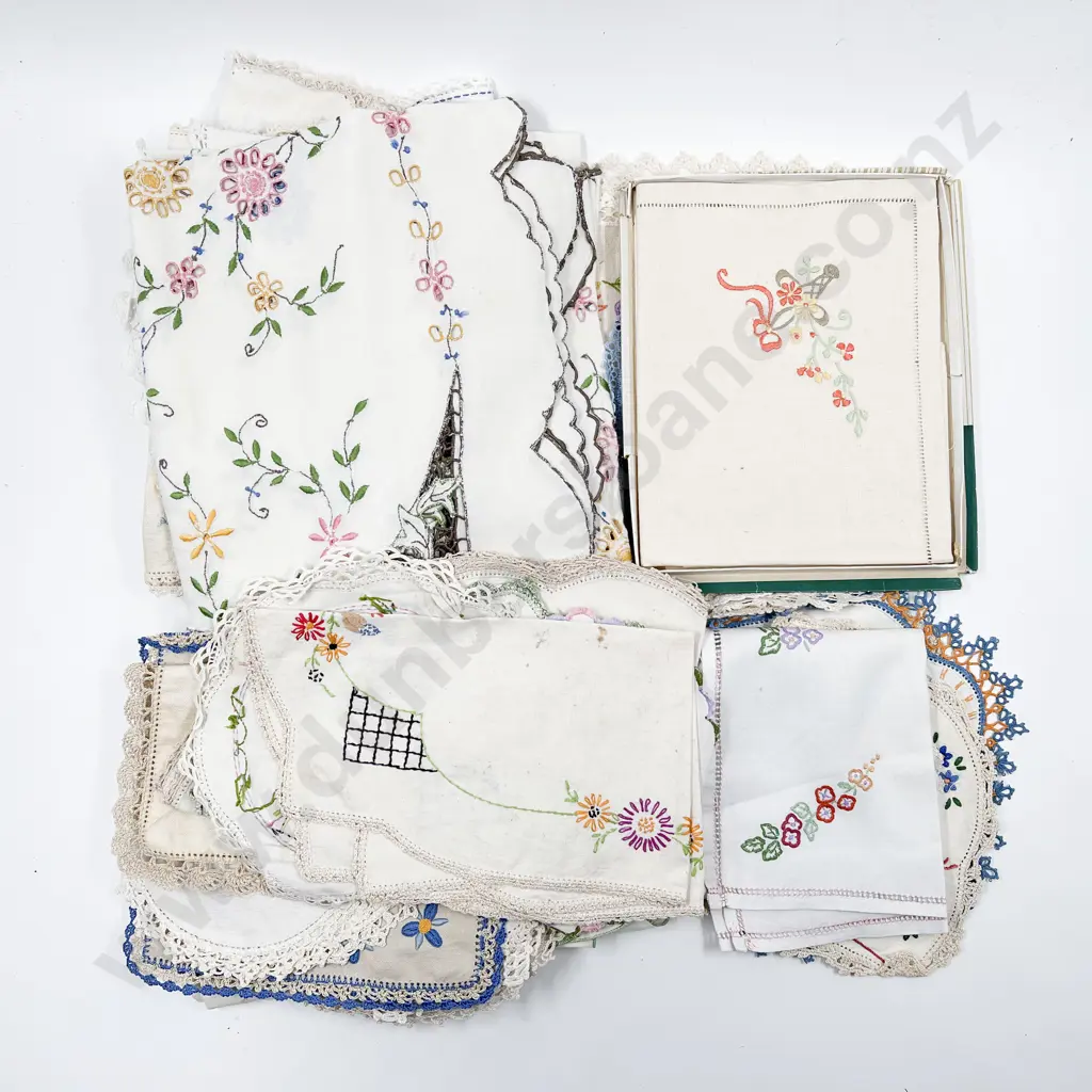 Assorted Vintage Doilies & Table Covers Image 1++