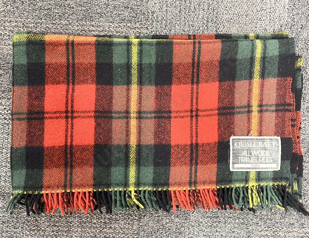 Qualcraft All Wool Travel Rug Aitken Image 1++