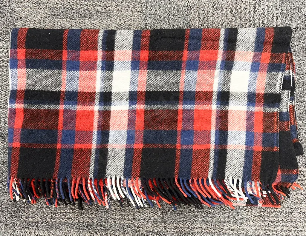 Vintage Unlabelled Travel Rug Image 1++