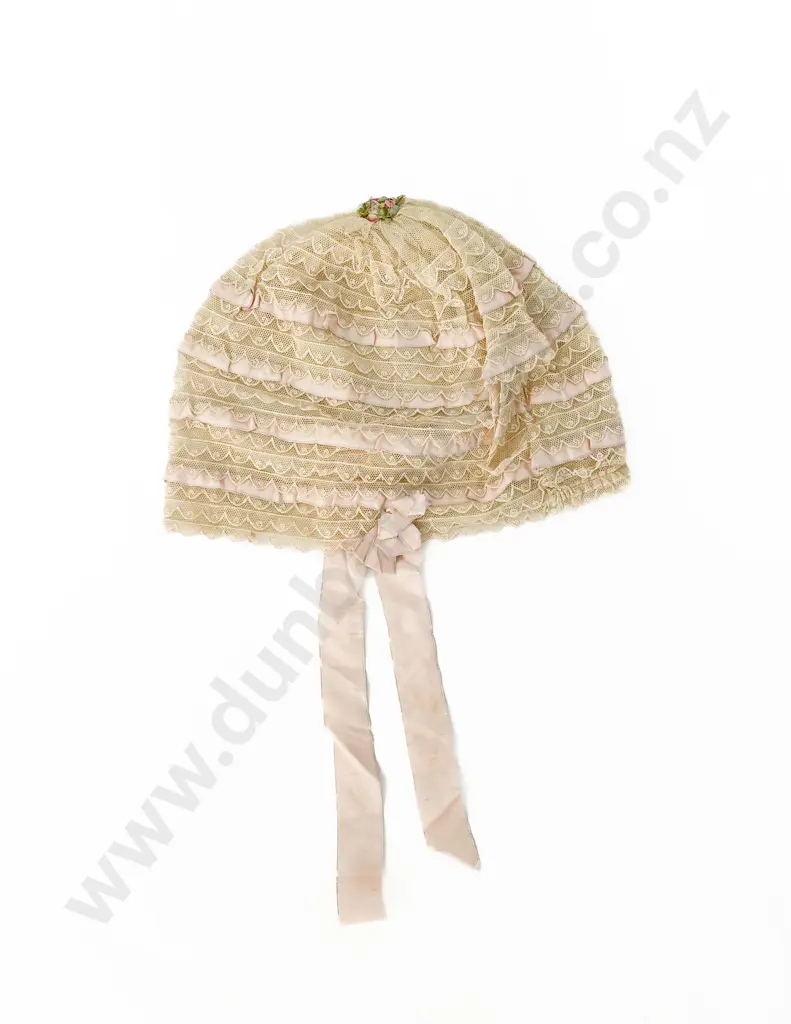 Victorian Cotton & Broderie Anglaise Night Shirt & Lace Night Bonnet Image 1++