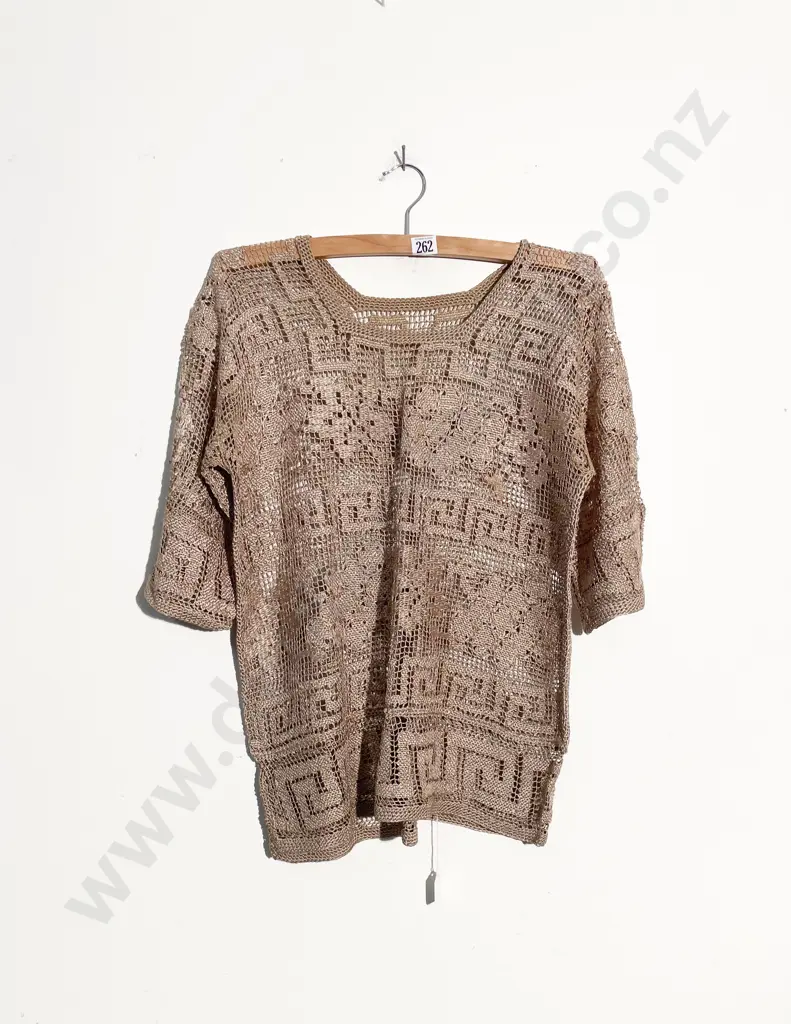 C1920's Crocheted Top Image 1++