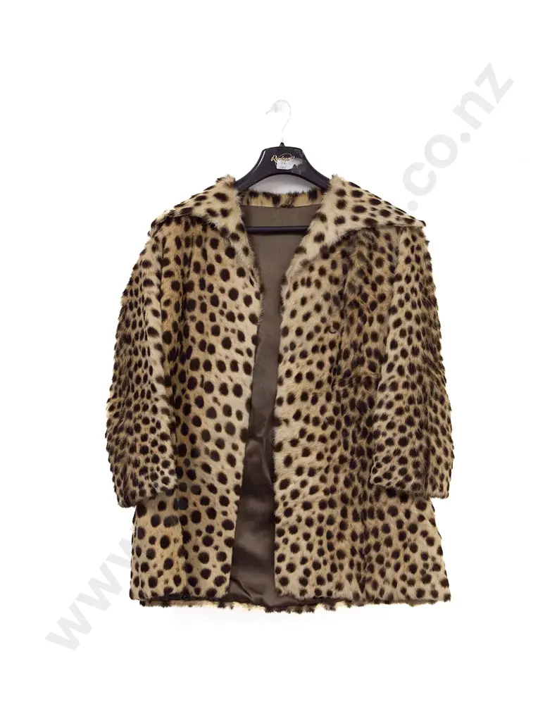Vintage Cheetah Fur Jacket Image 1++