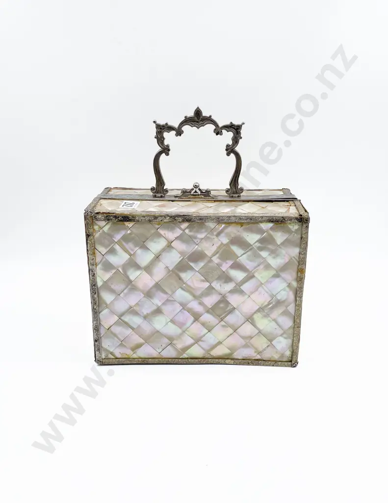 Victorian MOP Handled Work Box Image 1++