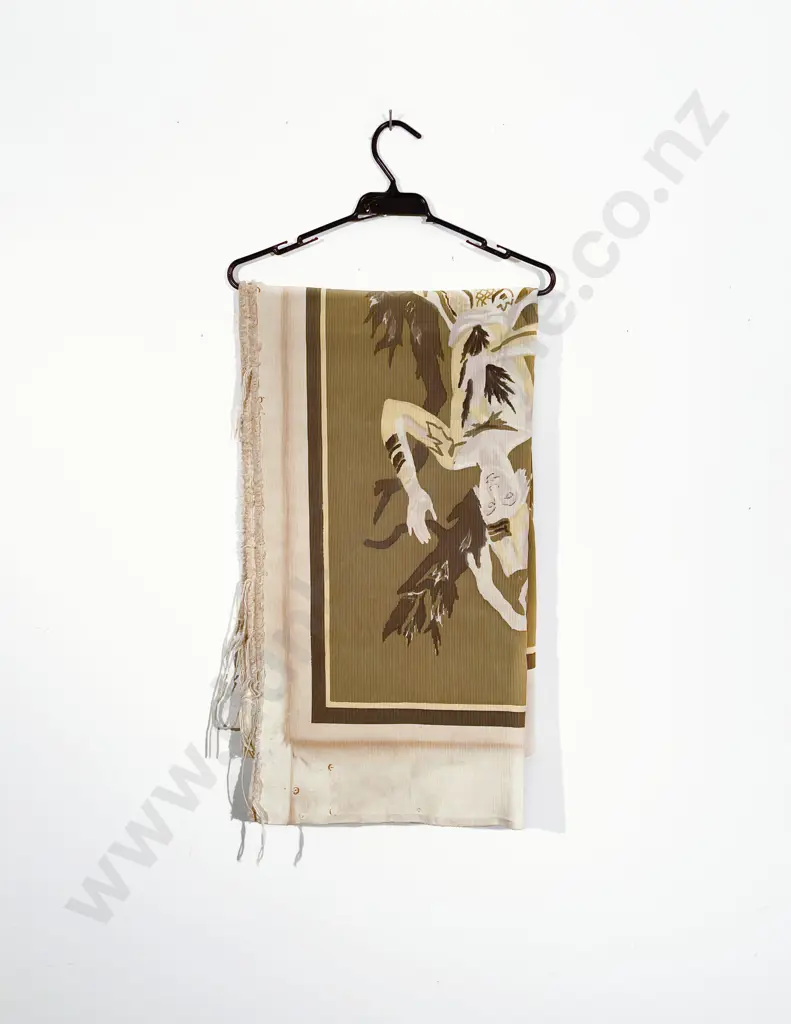 Andre Michel Printed Linen Panel Image 1++