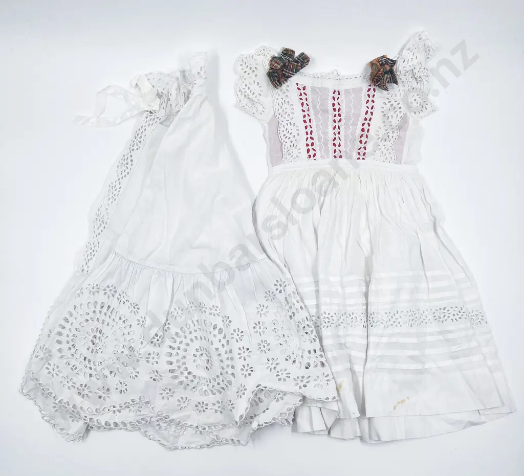 Victorian Toddlers Cotton Broderie Anglaise Dress & Cape Image 1++