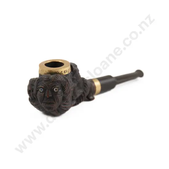 A Carved Wood Tobacco Pipe By Thomas Heberley (1876 - 1937)