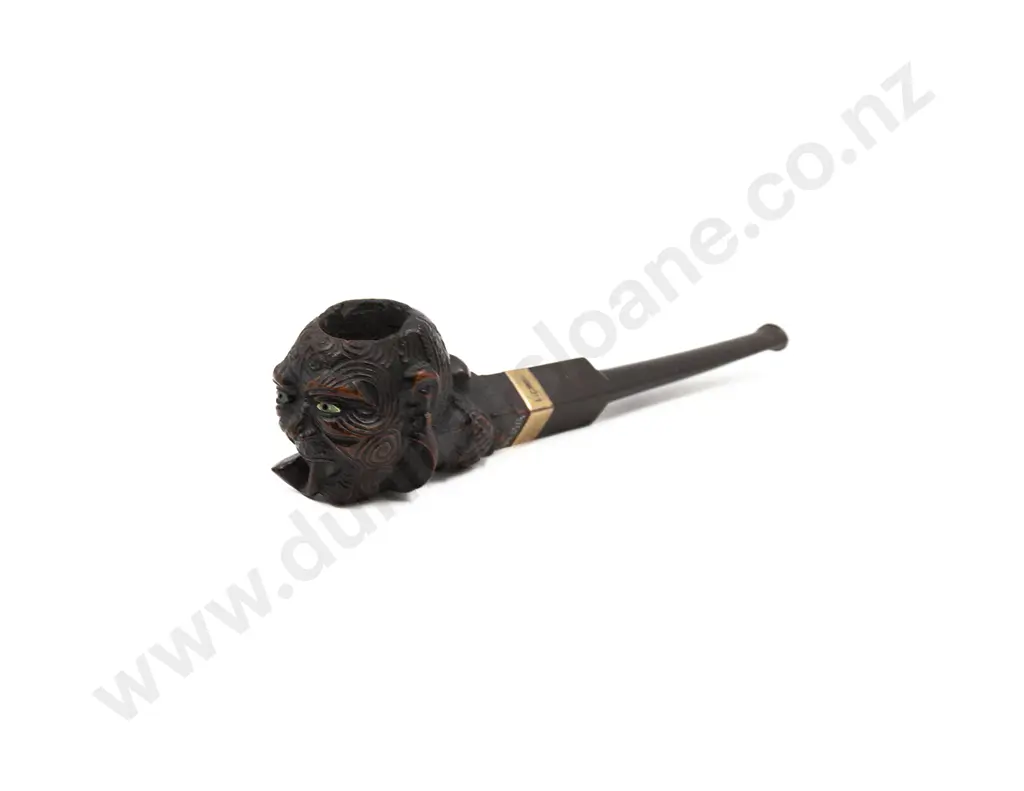 A Carved Wood Tobacco Pipe By Thomas Heberley (1876 - 1937) Image 1++
