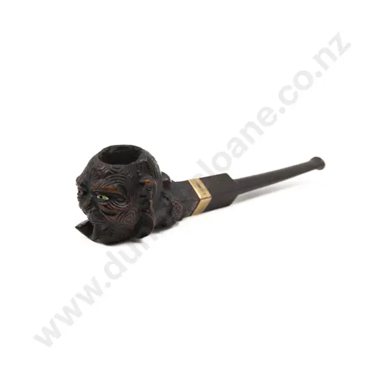 A Carved Wood Tobacco Pipe By Thomas Heberley (1876 - 1937)