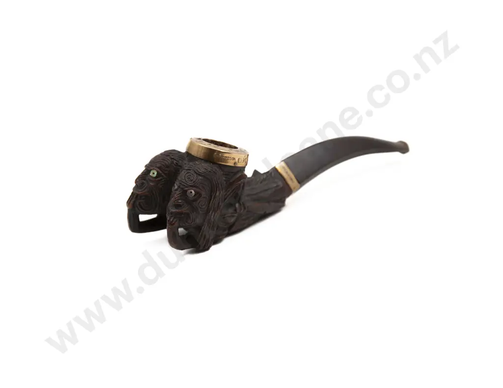 A Carved Wood Tobacco Pipe By Thomas Heberley (1876 - 1937) Image 1++