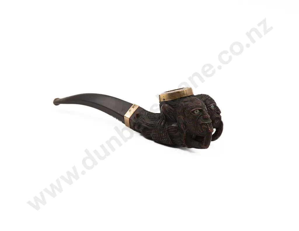A Carved Wood Tobacco Pipe By Thomas Heberley (1876 - 1937) Image 1++