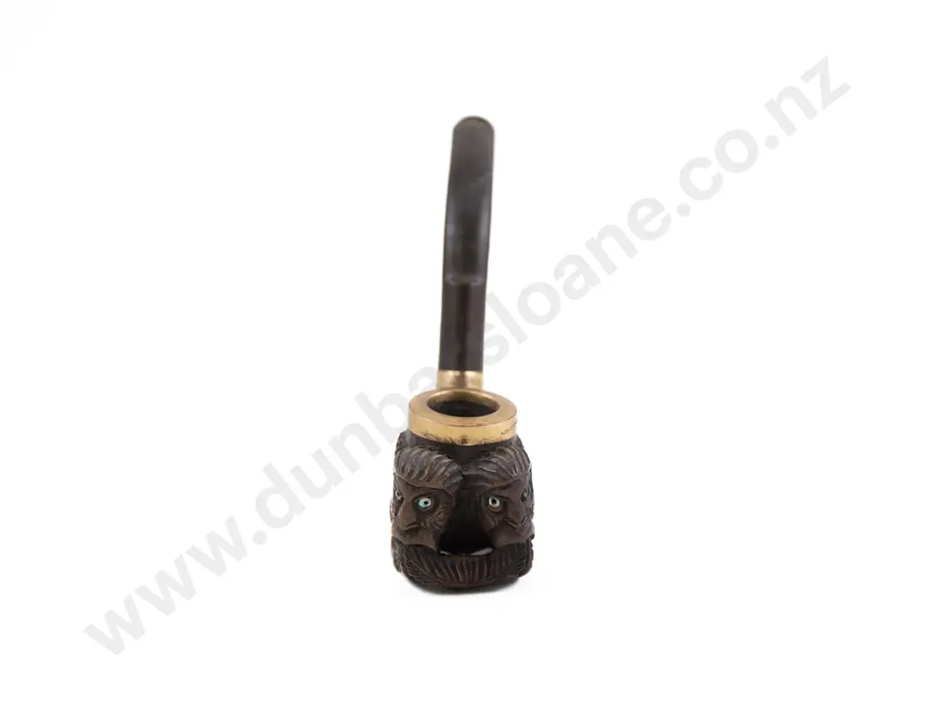 A Carved Wood Tobacco Pipe By Thomas Heberley (1876 - 1937) Image 1++