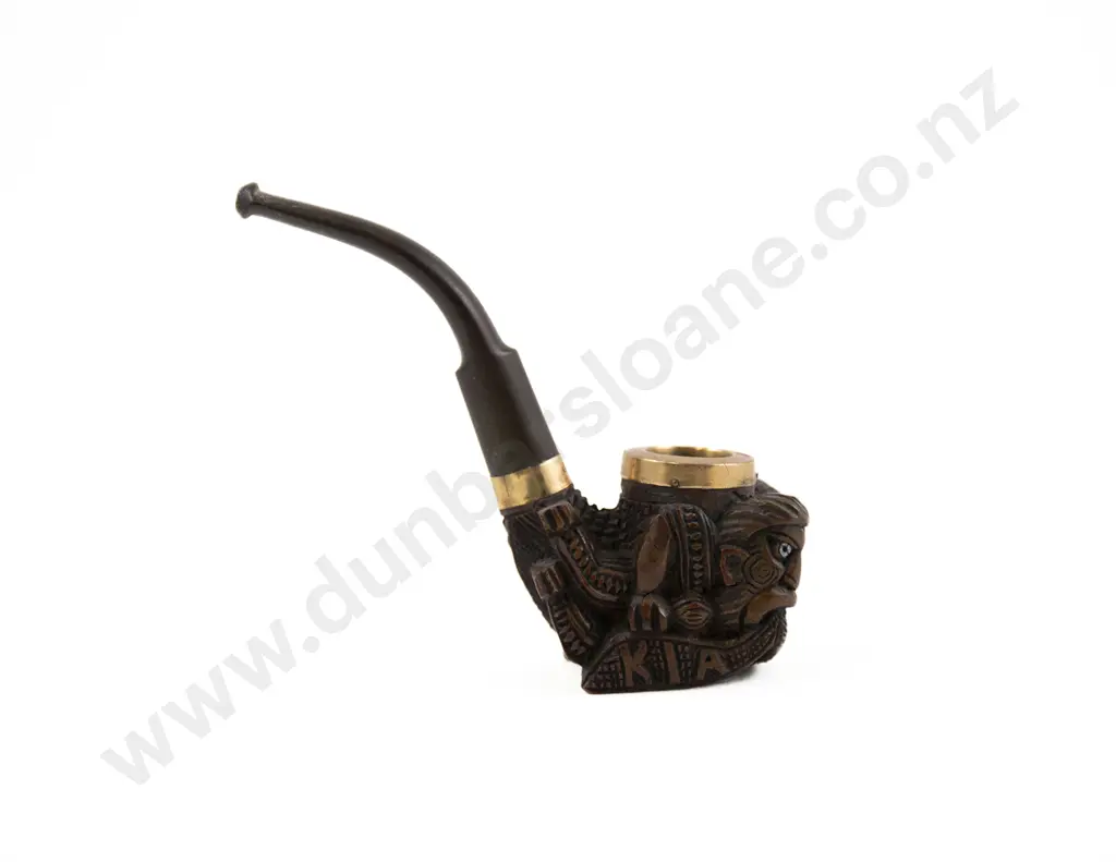 A Carved Wood Tobacco Pipe By Thomas Heberley (1876 - 1937) Image 1++