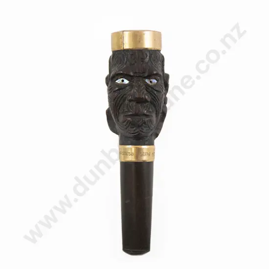 A Carved Wood Cigarette Holder By Thomas Heberley (1876 - 1937)