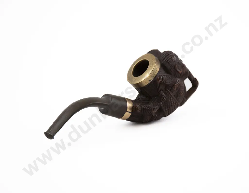 A Carved Wood Tobacco Pipe By Thomas Heberley (1876 - 1937) Image 1++