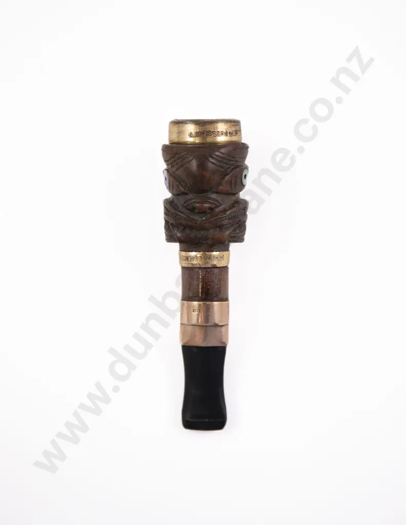 A Carved Wood Wheku Head Cigarette Holder By Thomas Heberley (1876 - 1937) Image 1++