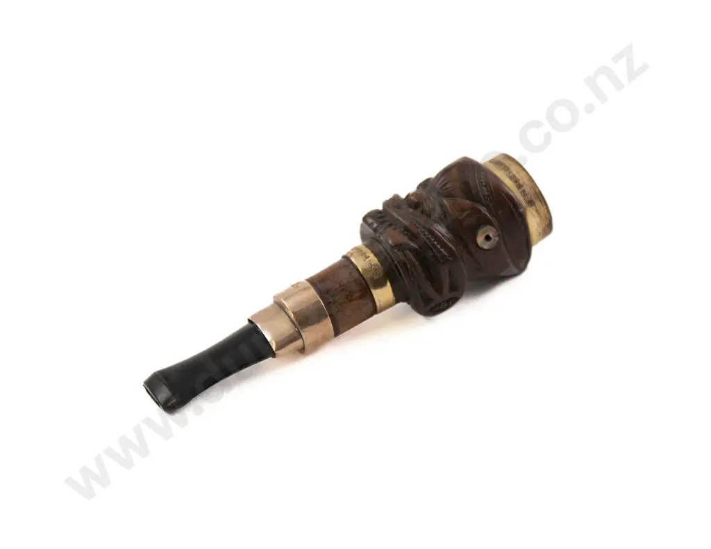 A Carved Wood Wheku Head Cigarette Holder By Thomas Heberley (1876 - 1937) Image 1++