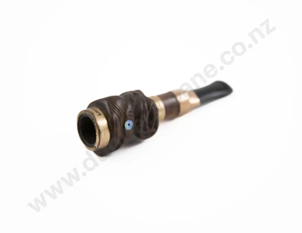 A Carved Wood Wheku Head Cigarette Holder By Thomas Heberley (1876 - 1937) Image 1++