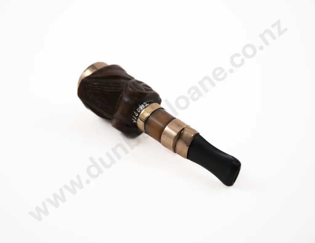 A Carved Wood Wheku Head Cigarette Holder By Thomas Heberley (1876 - 1937) Image 1++