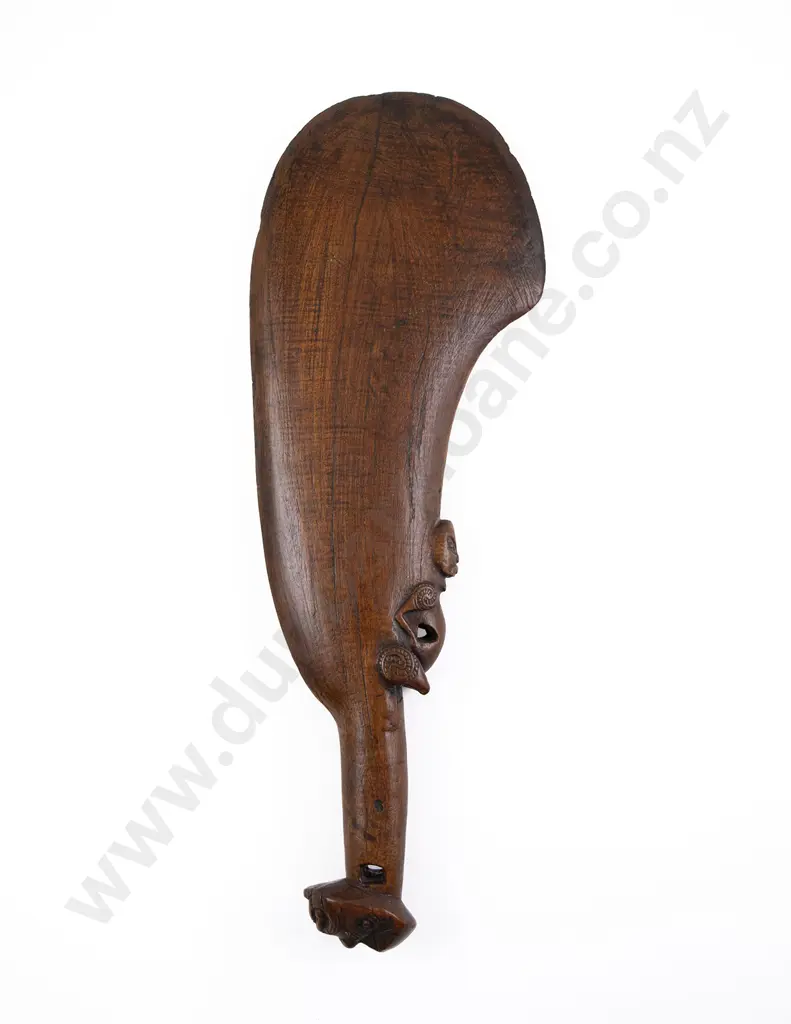 A Good Early 19th Century Wahaika (Carved Wood Hand Club) Image 1++