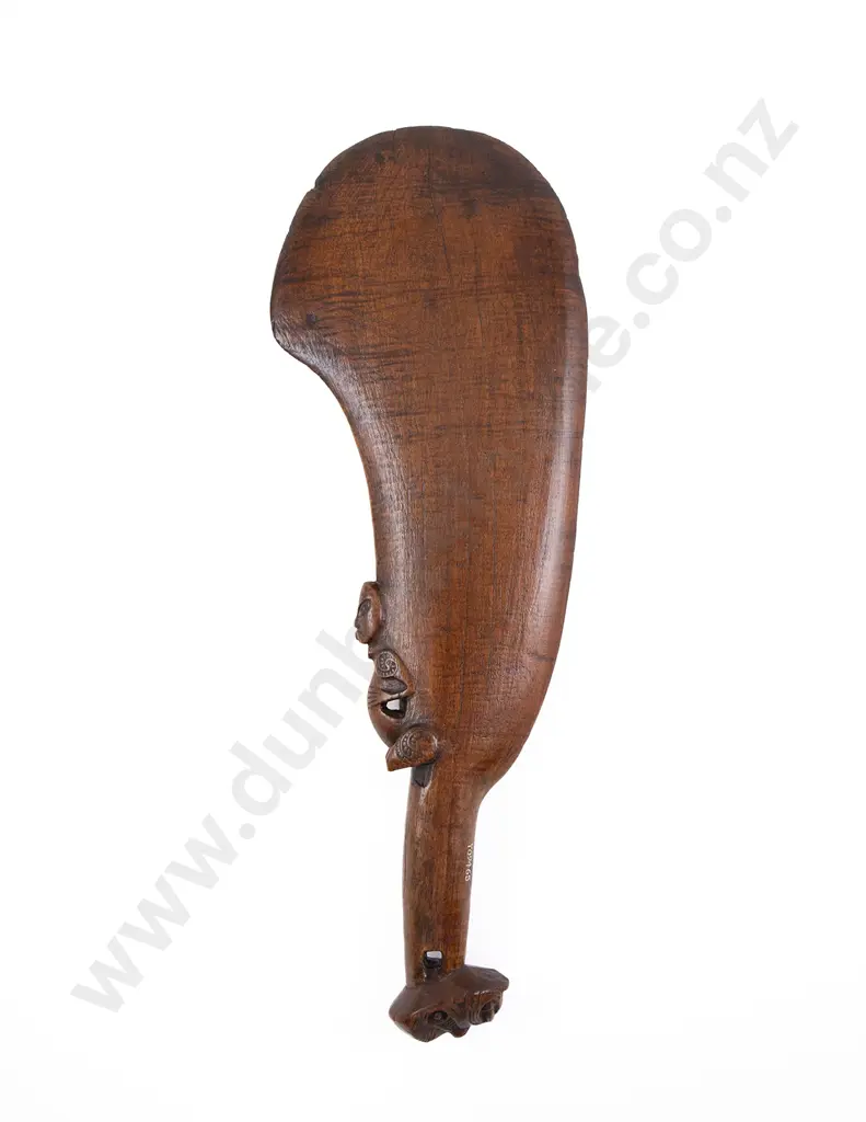 A Good Early 19th Century Wahaika (Carved Wood Hand Club) Image 1++