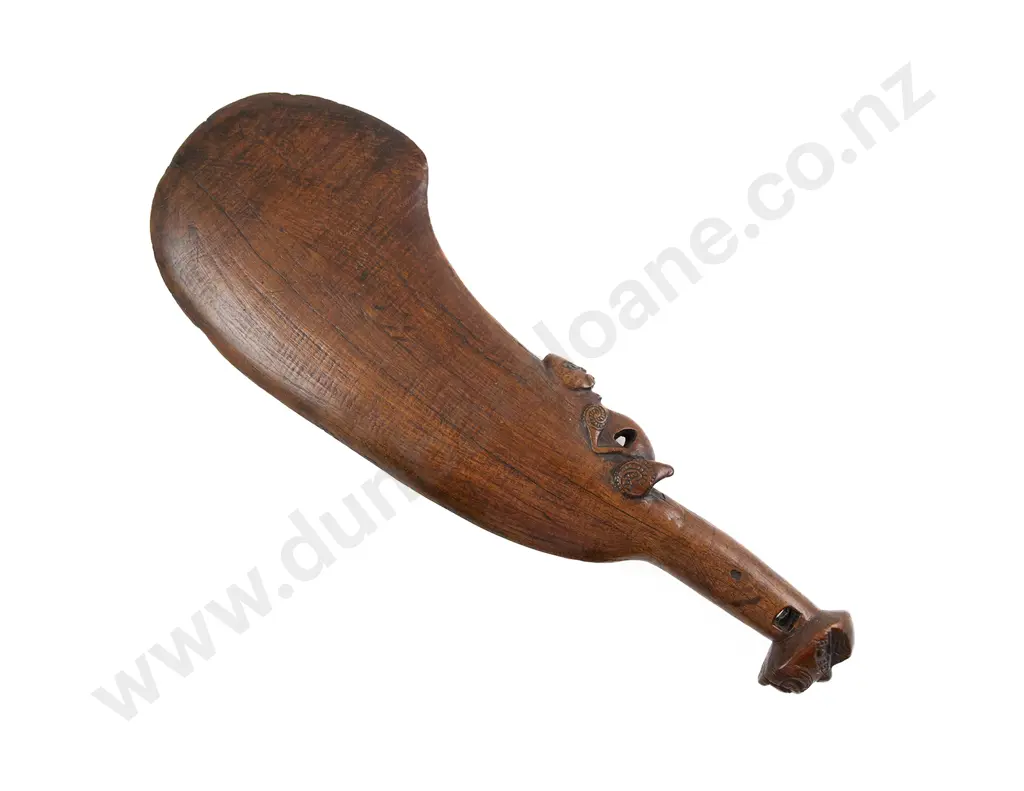 A Good Early 19th Century Wahaika (Carved Wood Hand Club) Image 1++