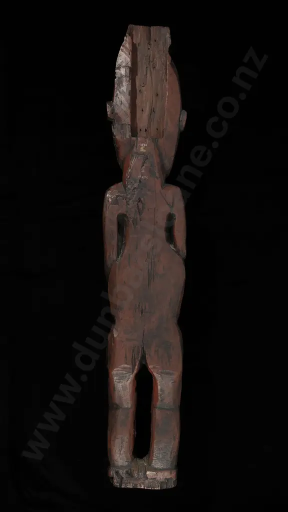 An Impressive 19th Century Poutokomanawa Figure Image 1++