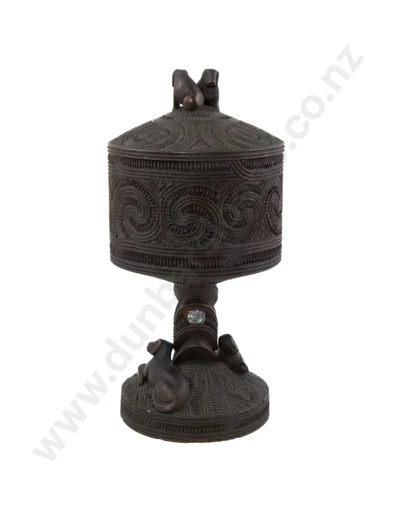 A Late 19th Century Lidded Urn Attributed To Piwiki Horohau (Ngati Raukawa) Image 1++