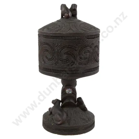 A Late 19th Century Lidded Urn Attributed To Piwiki Horohau (Ngati Raukawa)
