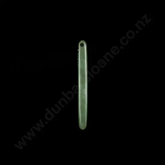 A 19th Century Pounamu Kuru (Pendant)