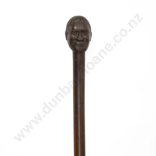 A 19th Century King Tawhaio Bust Tokotoko