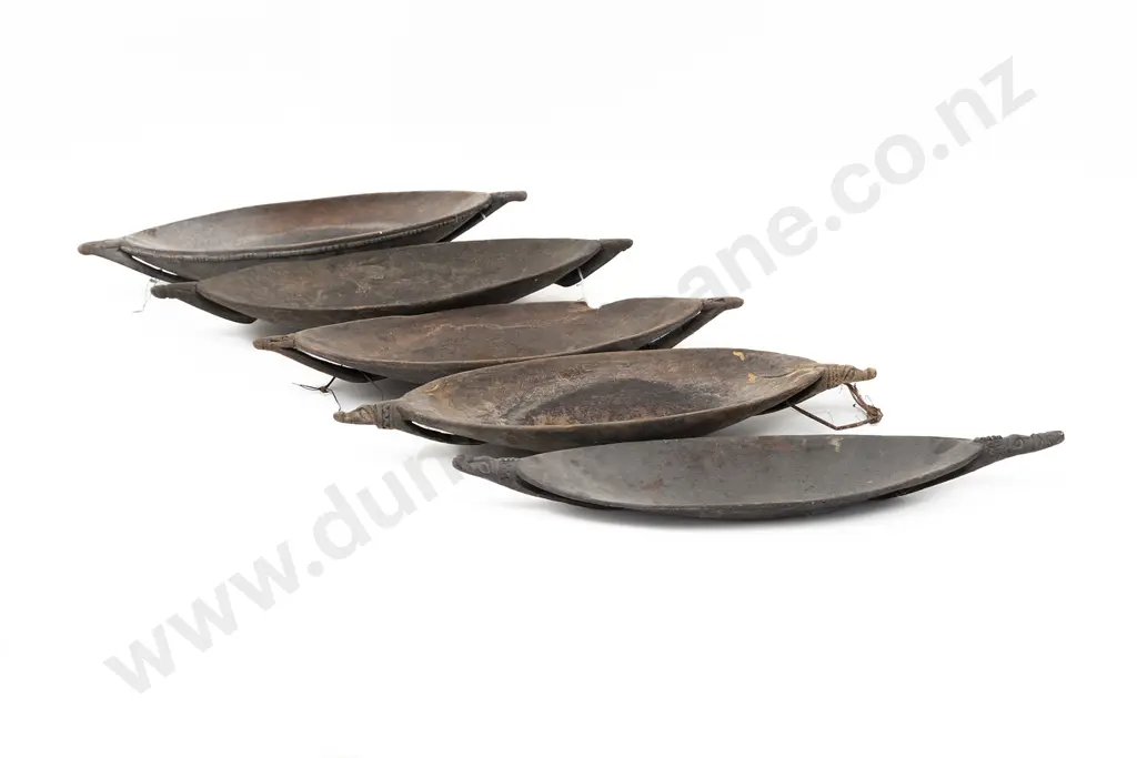 Five Elliptical Ramu River Food Bowls Image 1++