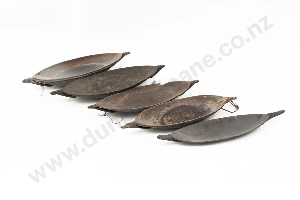 Five Elliptical Ramu River Food Bowls Image 1++