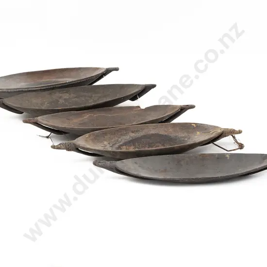 Five Elliptical Ramu River Food Bowls