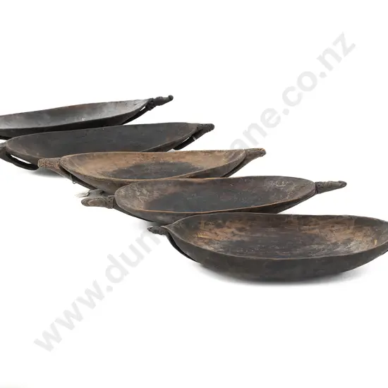 Five Elliptical Ramu River Food Bowls