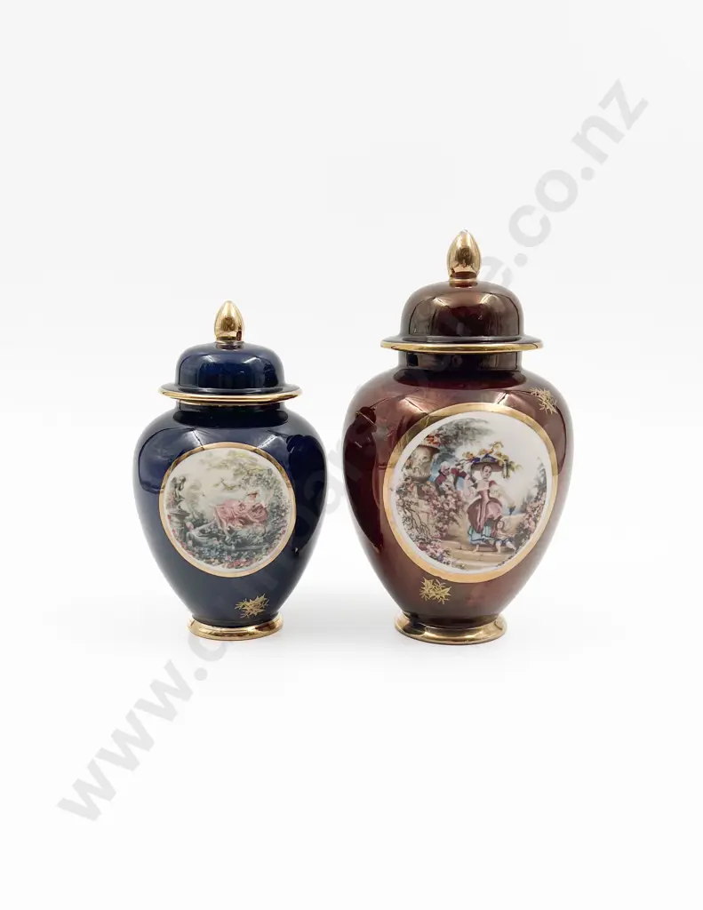 Two Carlton Ware Lidded Vases Image 1++