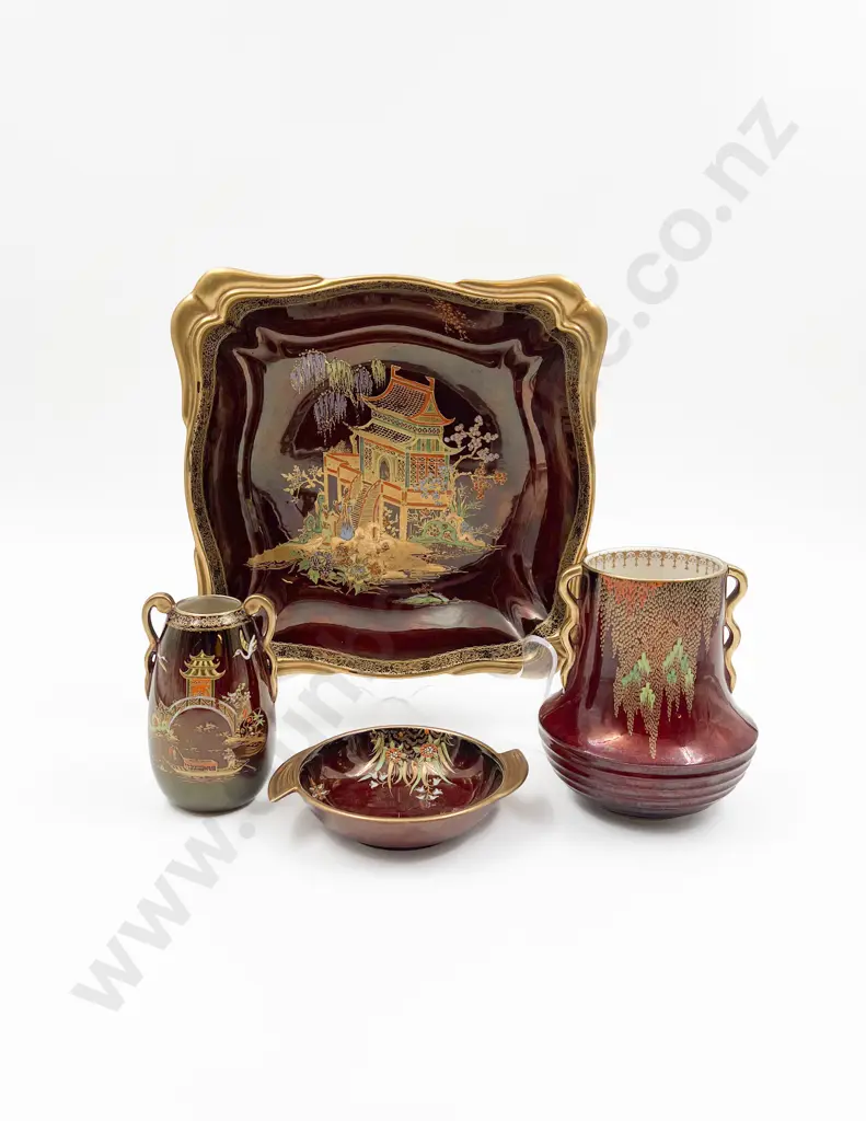 Four Pieces of Carlton Ware Rouge Royale Image 1++